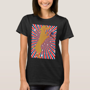 Cute Dachshund Wiener Dog Patriotic Celebration T-Shirt