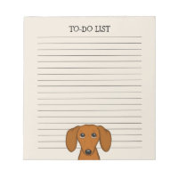 Cute Dachshund Wiener Dog Weiner Dog Lover's Lined