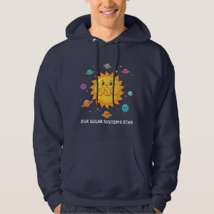 Cute Dad Solar System Star Space Cartoon Hoodie