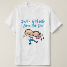 Cute Daddy Daughter Cartoon