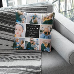 Cute 'Daddy & Me' Photo Collage 1st Father's Day  Cushion<br><div class="desc">Create your own 'Daddy & Me' Keepsake Photo Pillow. Design features 8 trendy insta square pictures of your choice, the cute text 'Daddy & Me' with two little hearts - Happy First Father's Day! a 'with love' in elegant calligraphy script and a the name of whom it's from. A beautiful...</div>