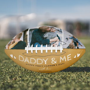 Cute 'Daddy & Me' Photo Collage 1st Father's Day Football