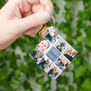Cute 'Daddy & Me' Photo Collage 1st Father's Day  Key Ring