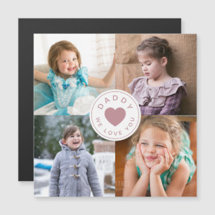 Cute Daddy We Love You Heart Photo  