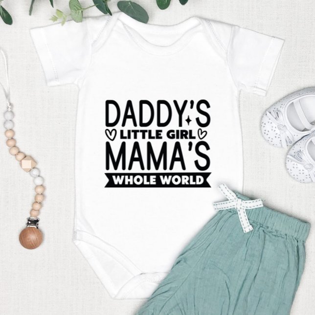 Cute Daddy's Little Girl Baby Bodysuit (Creator Uploaded)