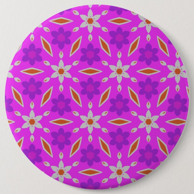 Cute Daffodils Flowers and Diamonds Button (Front)