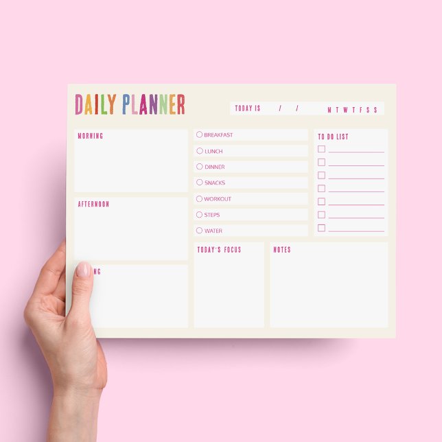 Cute Daily Planner Desk Notepad (Creator Uploaded)