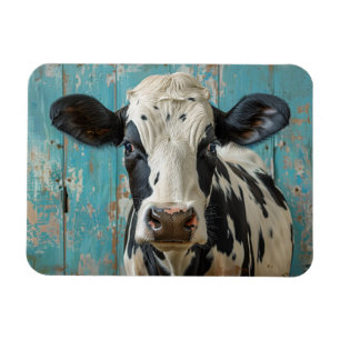 Cute Dairy Cow Farmhouse Painting Magnet