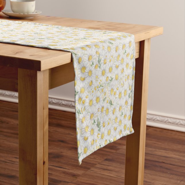 Cute Daisy floral Short Table Runner (In Situ)