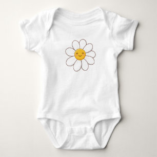 Cute Daisy Flower Baby Bodysuit