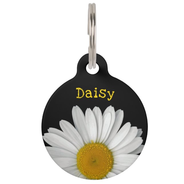 Cute Daisy Flower Name  Pet Tag (Front)