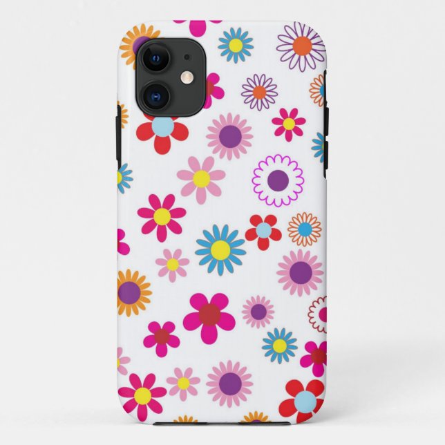 Cute Daisy Flower Pattern Case-Mate iPhone Case (Back)