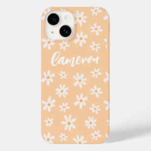 Cute Daisy Flower Pattern Case-Mate iPhone 14 Case