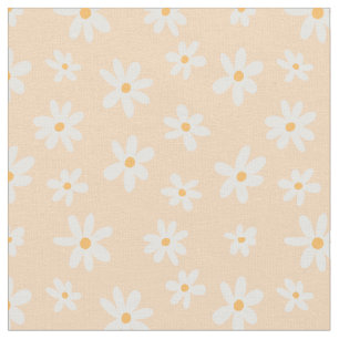 Cute Daisy Flower Pattern Fabric