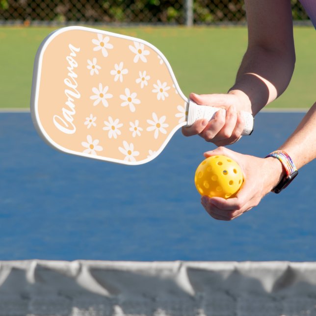 Cute Daisy Flower Pattern Pickleball Paddle (Insitu)