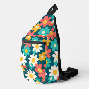 Cute Daisy Flower School kids pattern Sling Bag