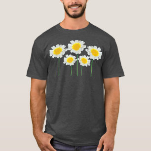 Cute Daisy Flowers Classic Wildflower White & Yell T-Shirt