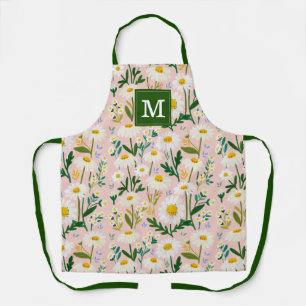Cute Daisy Flowers Kitchen Apron