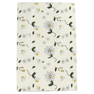 Cute Daisy Pattern Medium Gift Bag
