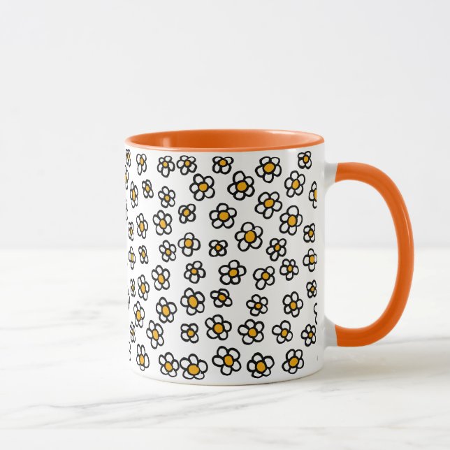 Cute Daisy Pattern Mug (Right)