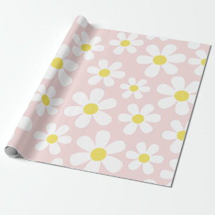 Cute Daisy Pink Wrapping Paper