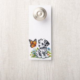 Cute Dalmatian/Butterfly friends Door Hanger