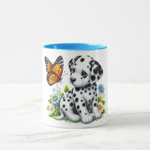 Cute Dalmatian/Butterfly friends Mug