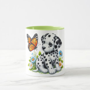 Cute Dalmatian/Butterfly friends Mug