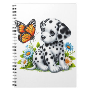 Cute Dalmatian/Butterfly friends Notebook