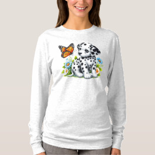Cute Dalmatian/Butterfly friends T-Shirt