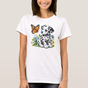 Cute Dalmatian/Butterfly friends T-Shirt