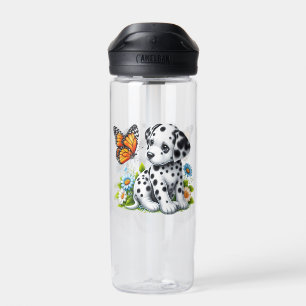 Cute Dalmatian/Butterfly friends Water Bottle