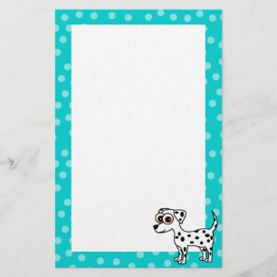 Cute Dalmatian Cartoon Spotted Stationery