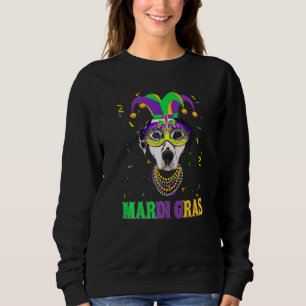Cute Dalmatian Dog Lover Mardi Gras Carnival Party Sweatshirt