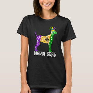 Cute Dalmatian Dog Lover Mardi Gras Party Jester M T-Shirt