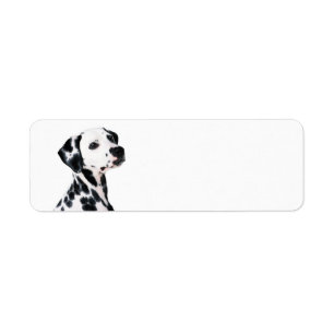 Cute Dalmatian Dog Return Address Label