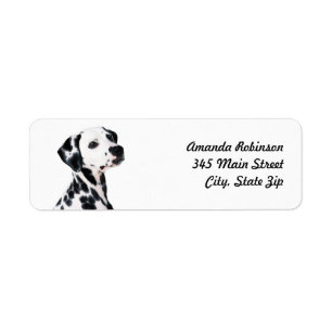 Cute Dalmatian Dog Return Address Label