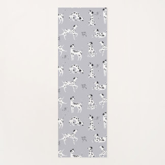 Cute Dalmatian Dog Seamless Pattern Yoga Mat