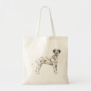 Cute Dalmatian dog watercolors illustration Tote Bag