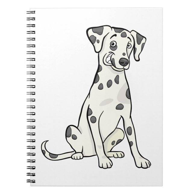 Cute Dalmatian Gift Puppy Dog Mum Lover Cartoon Notebook (Front)