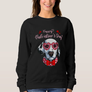 Cute Dalmatian Happy Valentines Day Dog Dog Mum L Sweatshirt