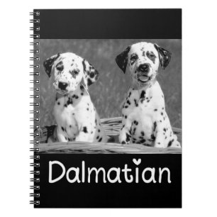 Cute Dalmatian Mum Puppy Dad Dog Lover Notebook