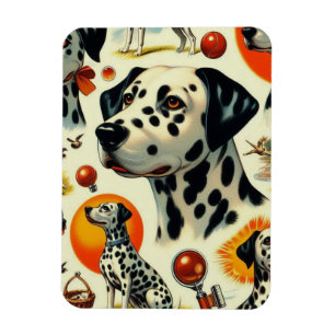 Cute Dalmatian Seamless Magnet