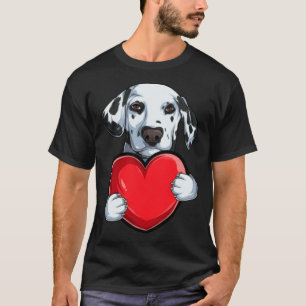 Cute Dalmatian Valentine s Day Dog Dalmatian T-Shirt