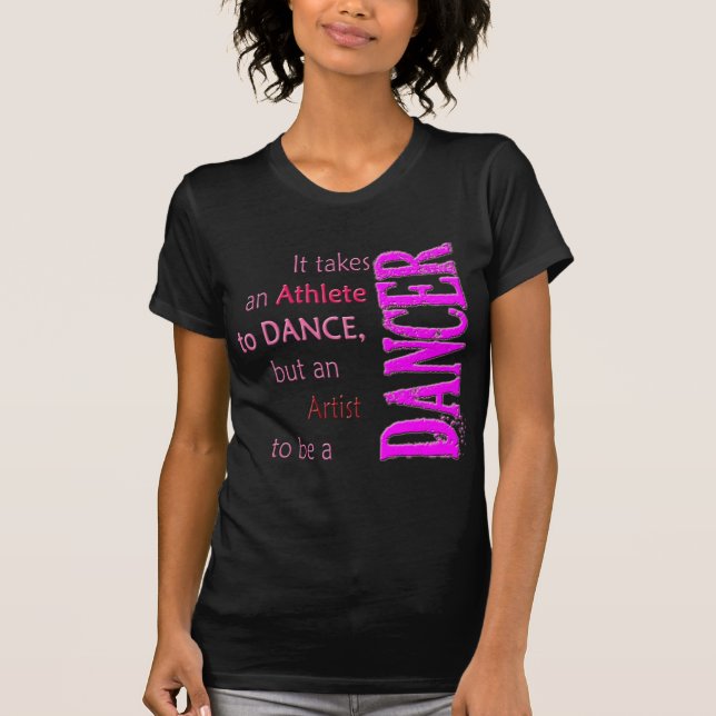 Cute Dance Dancer Design T-Shirt (Front)