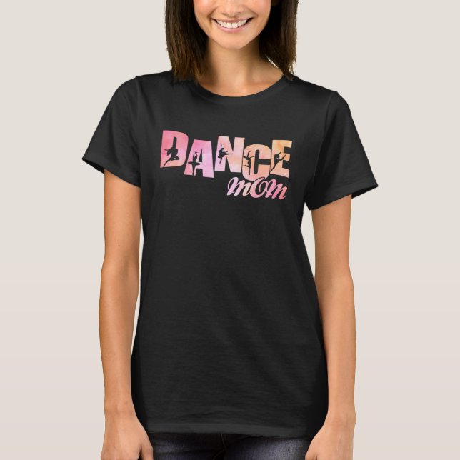 Cute Dance Mom Tie Dye Dancer Mom Mother's Day Ret T-Shirt (Front)