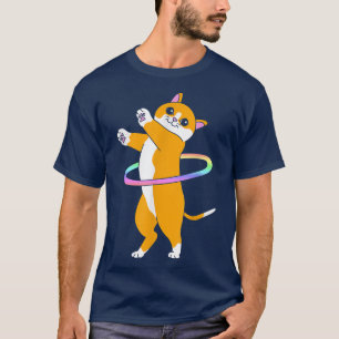 Cute Dancer Hula Hooper Cat Hula Hoop T-Shirt