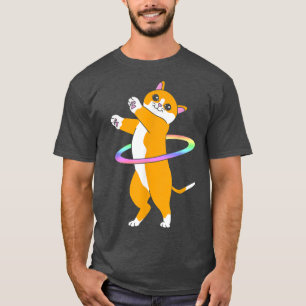 Cute Dancer Hula Hooper Cat Hula Hoop T-Shirt