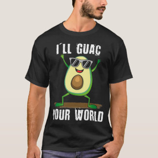Cute Dancing Avocado Vegan Food Graphic Guac Your T-Shirt