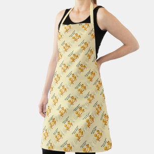 Cute Dancing Ducklings with Floral Spring Vibes Apron
